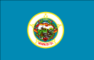 Minnesota map logo - Minnesota state flag