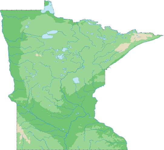 Minnesota topo map